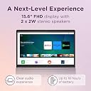 2024 Lenovo Chromebook 15 (15.6" FHD, 8GB RAM, 128GB Storage (64GB eMMC + 64GB SD Card), 2TB Cloud Storage, Intel Celeron), Home & Student Laptop, Webcam, 10-Hr Long Battery Life, Wi-Fi 6, Chrome OS gallery image