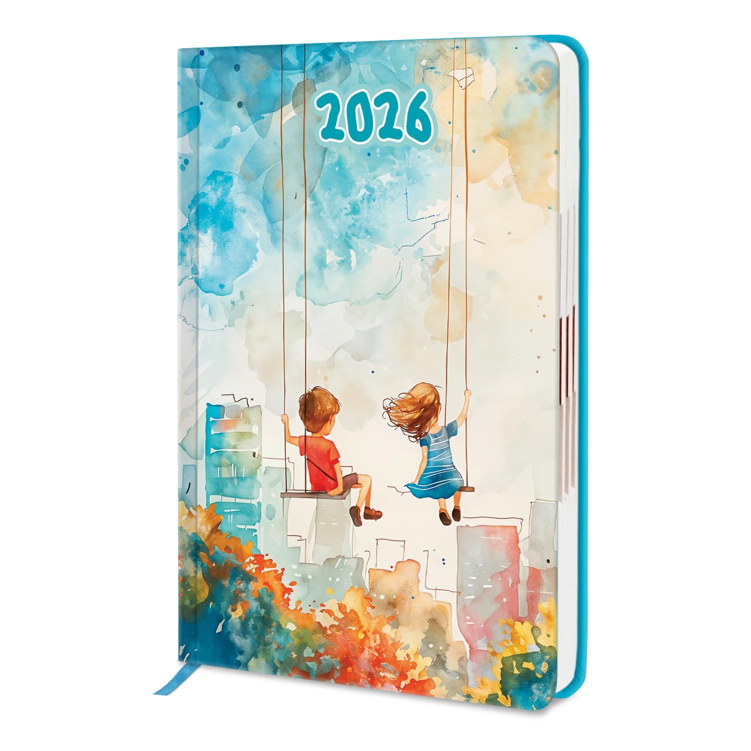 Diarymart Hard Bound One Day To A Page Format Daily Planner Diary 2026 with Dates I 365 Days Executive New Year 2026 Diary For Girls, Women, and Personal Use I A5 Size 21.2 x 15.2 Cm