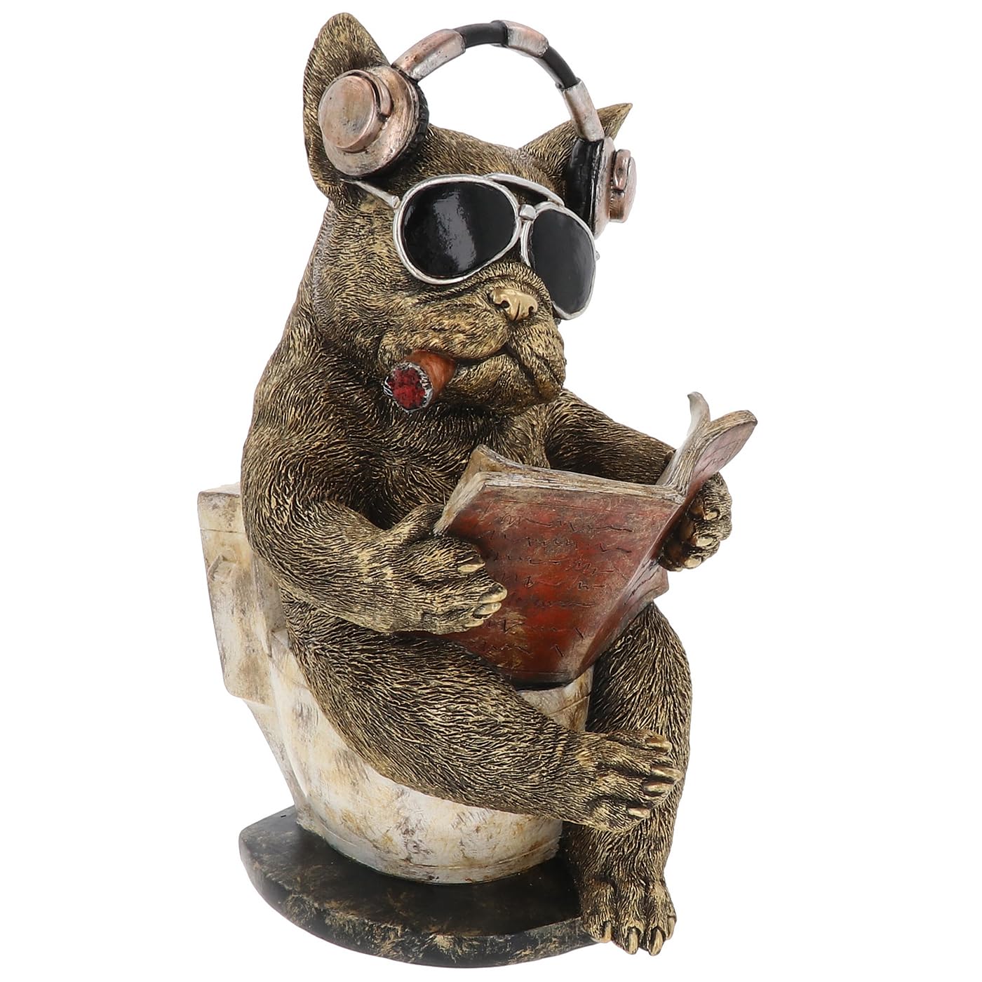 Shudehill Giftware Toilet Frenchie Dudes Dog Collection - Fun And Quirky Designs From Skating To Biker Dog Statues (Toilet Frenchie)
