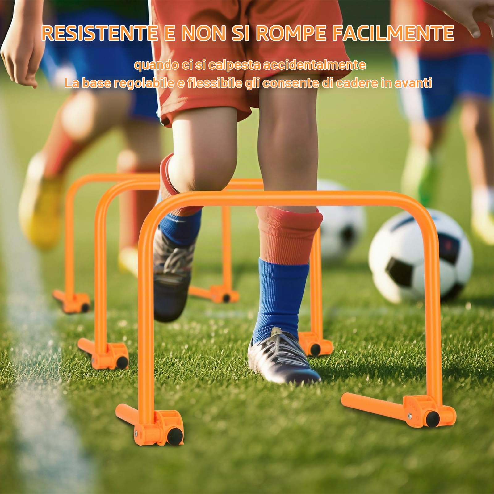 BOOSTEADY Ostacoli Allenamento della velocità, Ostacoli Regolabili per Allenamento Agilità per Calcio, Pallacanestro, 1 Borsa di Stoccaggio