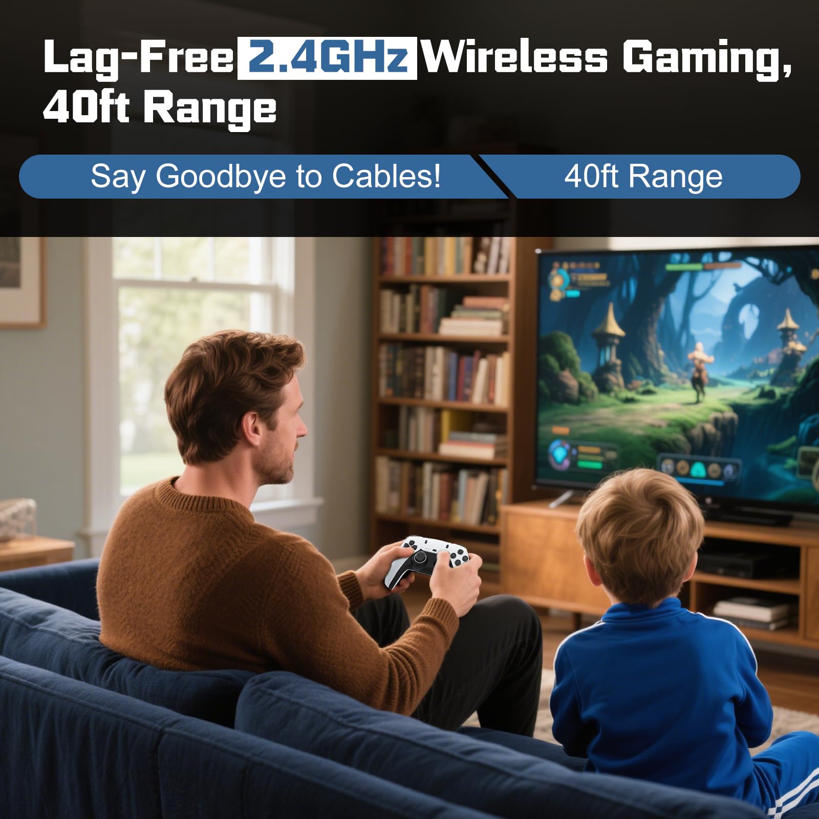 New Retro Game Console, Classic Video Games with 4K HDMI, 20,000+ Games and 23 Emulators, Upgraded Dual 2.4G Wireless Controllers 64GB