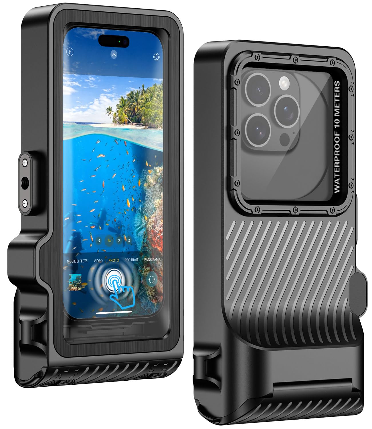Underwater Phone Case for Snorkeling, Full Touch Screen Diving Phone Case | 10M/33FT Waterproof Crystal Clear Underwater Photography, Fits iPhone 16/