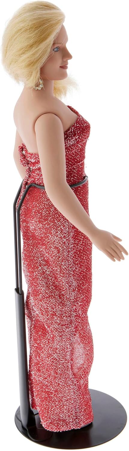 Plymor DSP-70B Black Adjustable Doll Stand, fits 12, 13, 14, 15, 16, and 17 inch Dolls or Action Figures, Waist is 2.25" - 2.75" wide, 6" - 8" around, Pack of 6