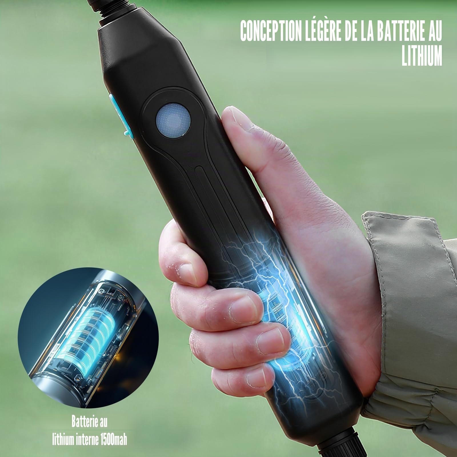 PulvéRisateur éLectrique, 15l Pulverisateur A Dos, Pulverisateur Lance Telescopique, Trois TêTes De PulvéRisation Pro pour L'Arrosage des Fleurs, La DéSinfection, PulvéRisation De Pesticides (Vert)