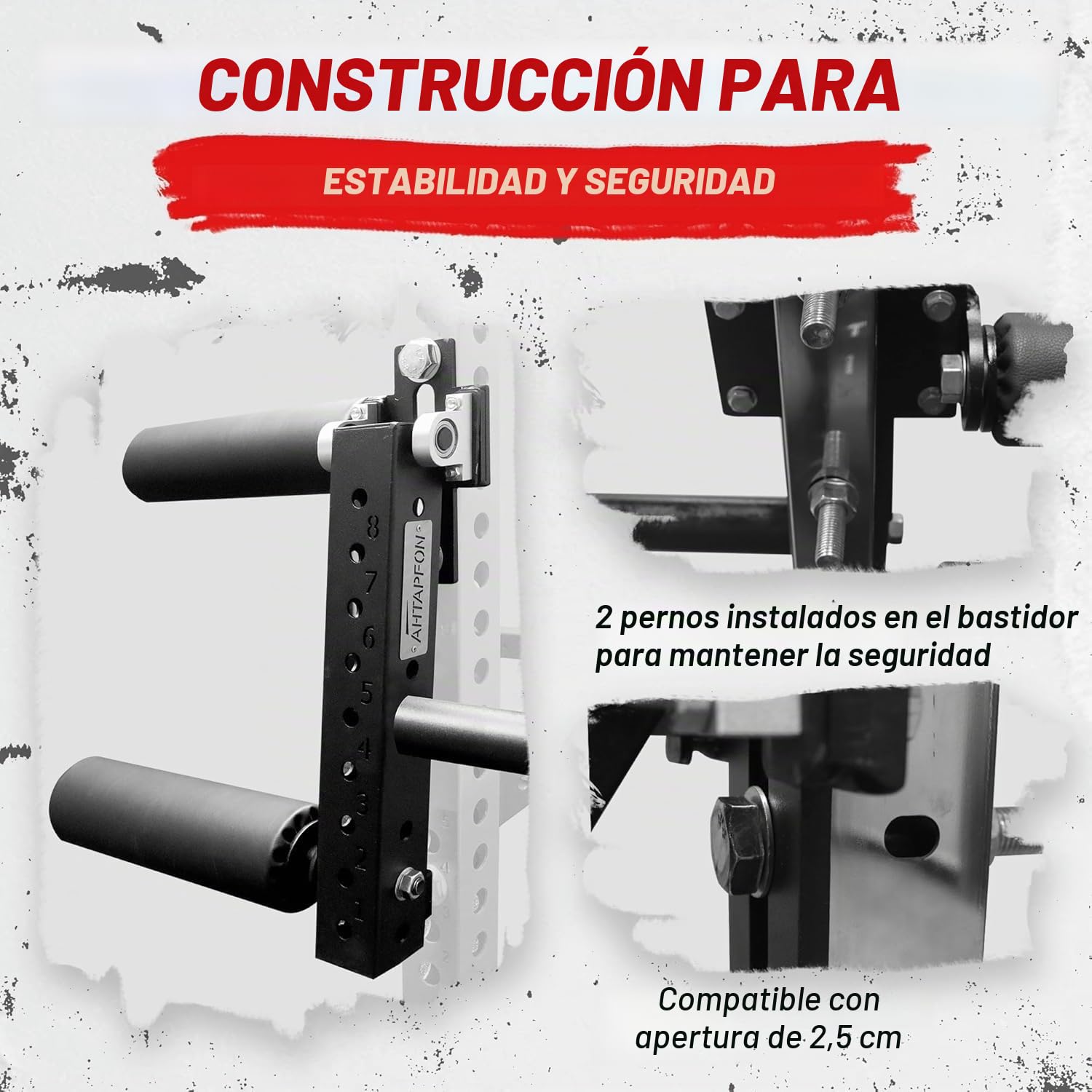 AHTAPFON Equipo para extensión y flexión de piernas Sentado, máquina de extensión de piernas Ajustable, Apta para añadir Discos de Peso de 2 Pulgadas, Espuma Espesa, diámetro 12 cm