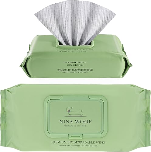 Miniatura 10 de Toallitas prémium para perros, toallitas de limpieza a base de plantas sin alcohol para perros y gatos, aptas para mascotas, ecológicas,