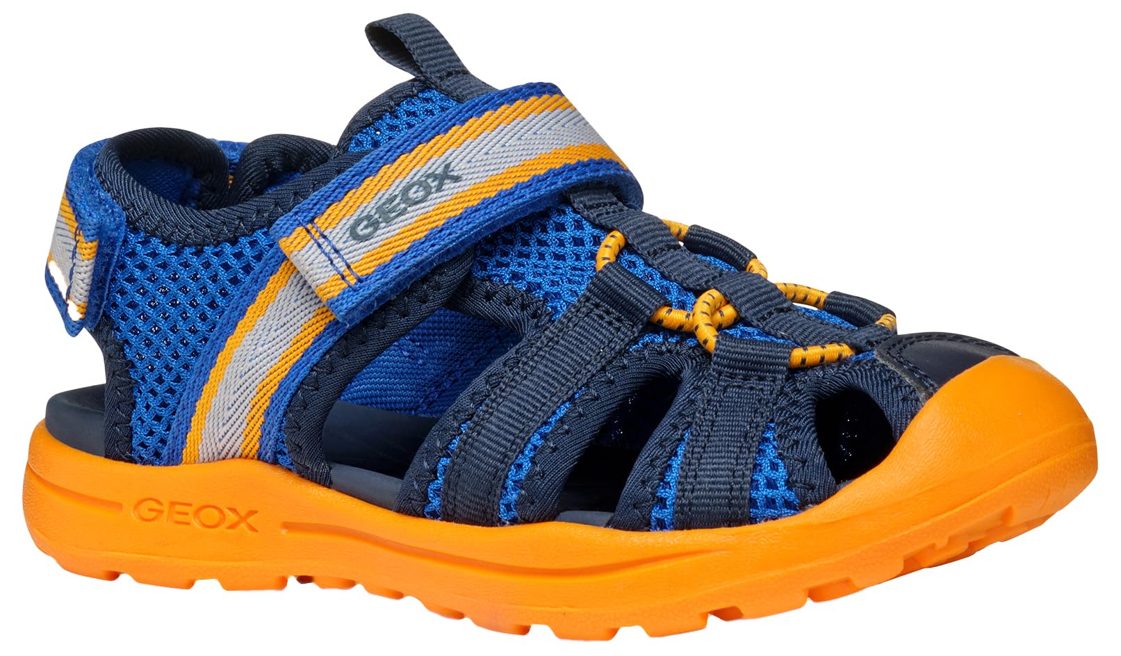 Geox J VANIETT BOY A, Boys’ Sandal, Royal/Orange,