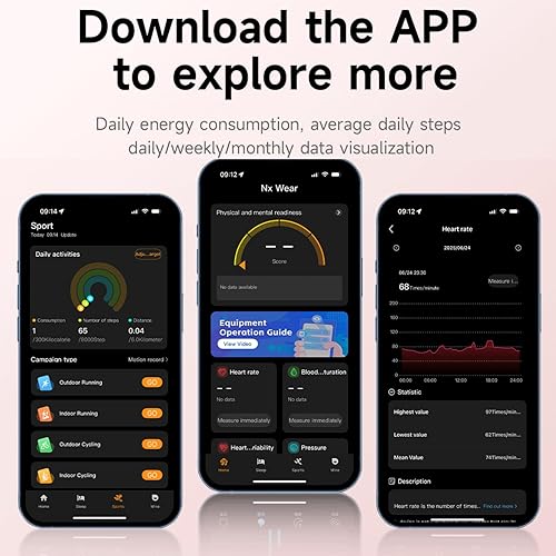 Miniatura 5 de Pulsera inteligente de salud ultrafina de 0.220 in para mujereshombres, RRH, oxígeno en sangre y monitoreo de estrés, modos deportivos, aspecto