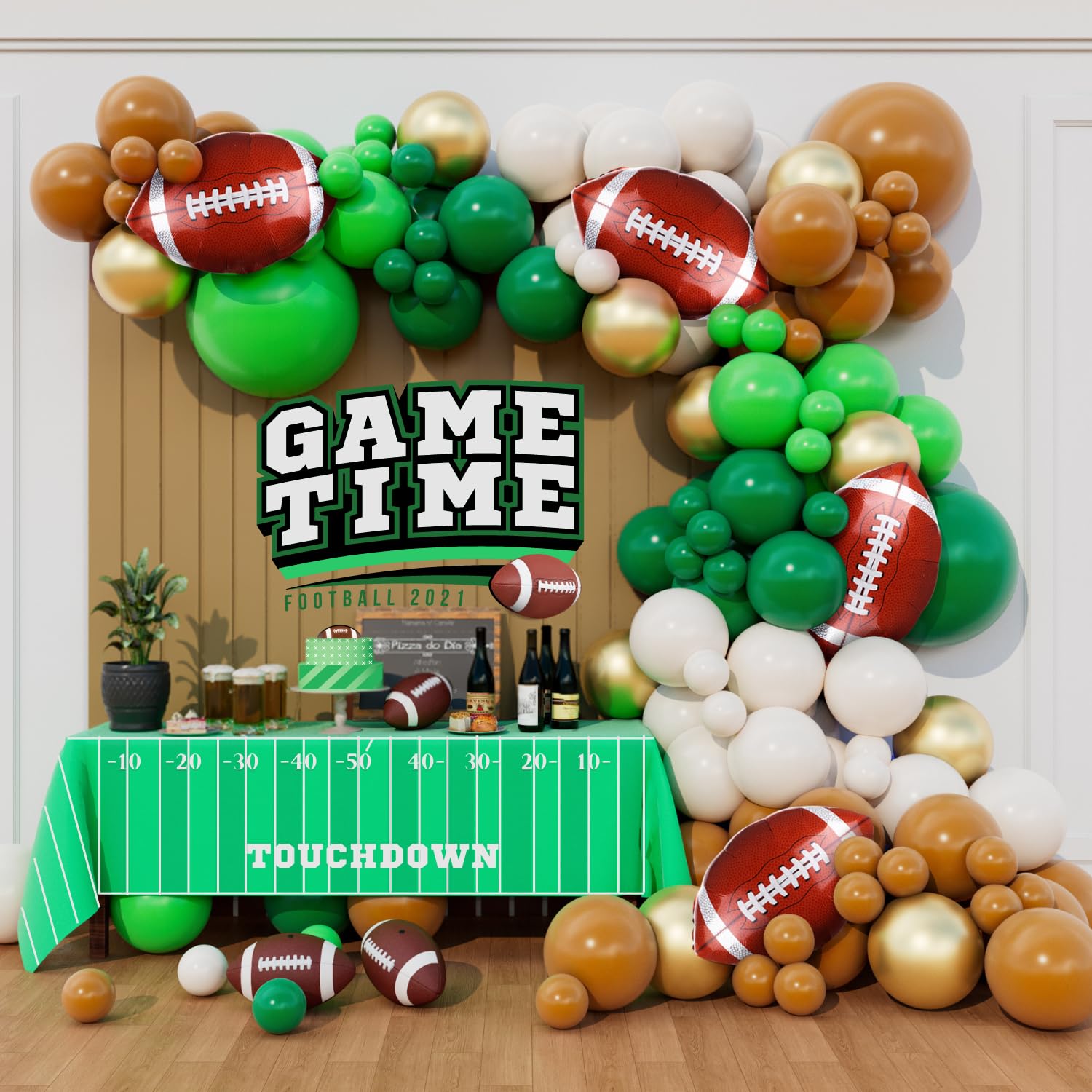 25 Piezas De Suministros De Fiesta De Cumpleaños Con Temática De Fútbol