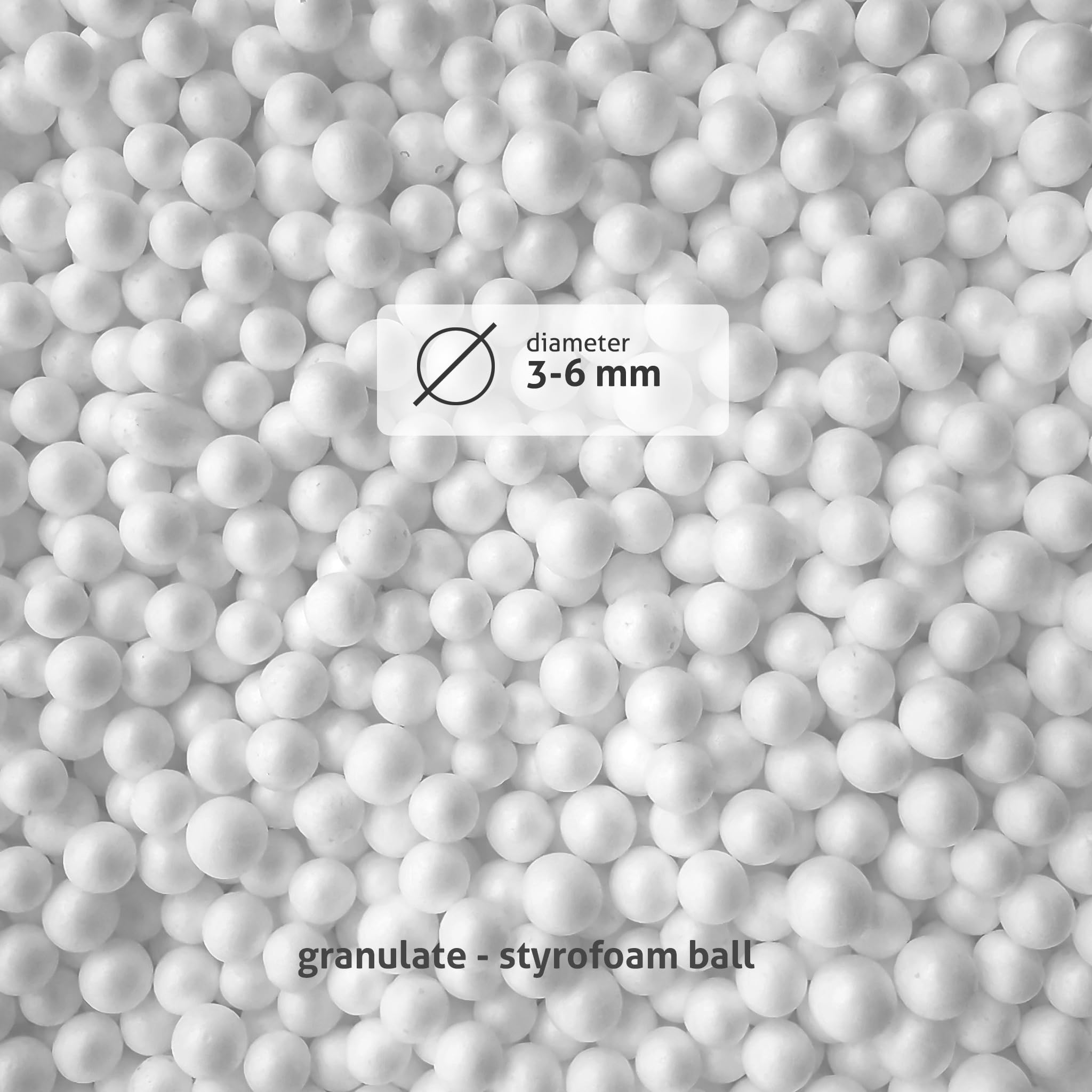 Ecopuf Polystyrol-Nachfüllpackung für Sitzsack, 200 Liter