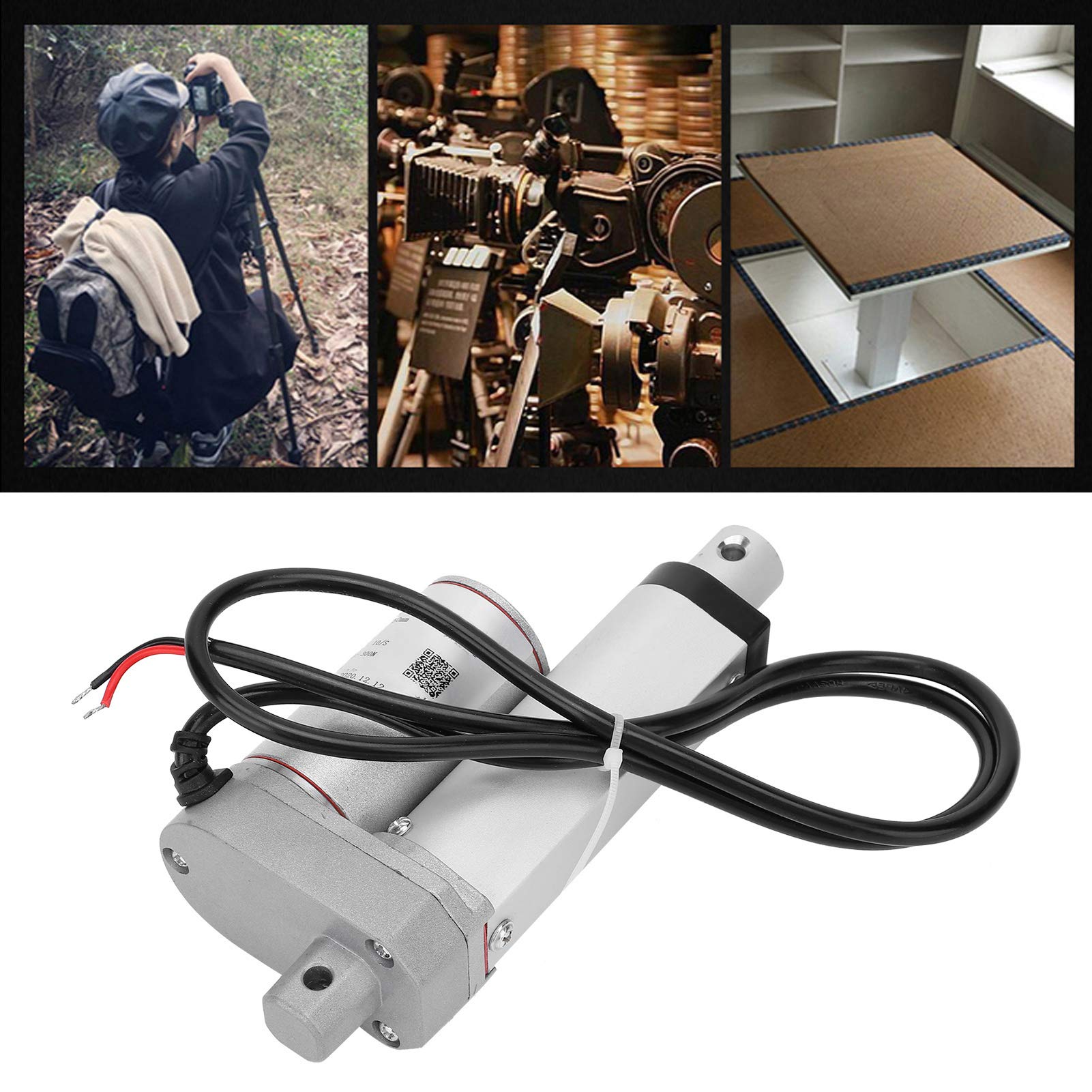 Attuatore lineare PolyGen con corsa da 50 mm, motore elettrico per putter da 24 V CC con capacità di carico di 300 N e 30 kg, velocità di 10 mm/s per macchinari industriali e (24 VCC)