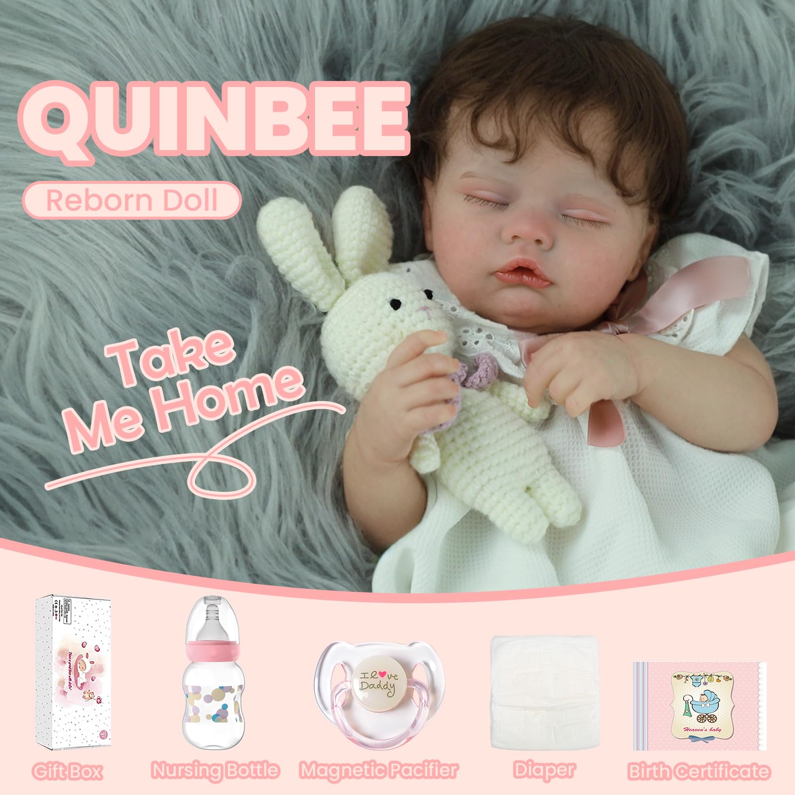 Shaylee by Doll Baby Reborn Quinbee Quinbee 【リボーンドール】 Price Nursery Wolf Little | その他