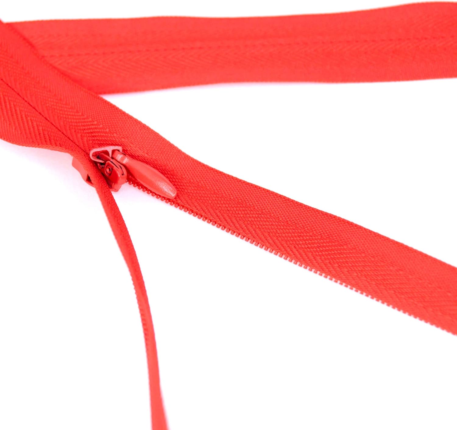 LEDUC Trimz Invisible RVNAVN3 Zip, 22cm, Red