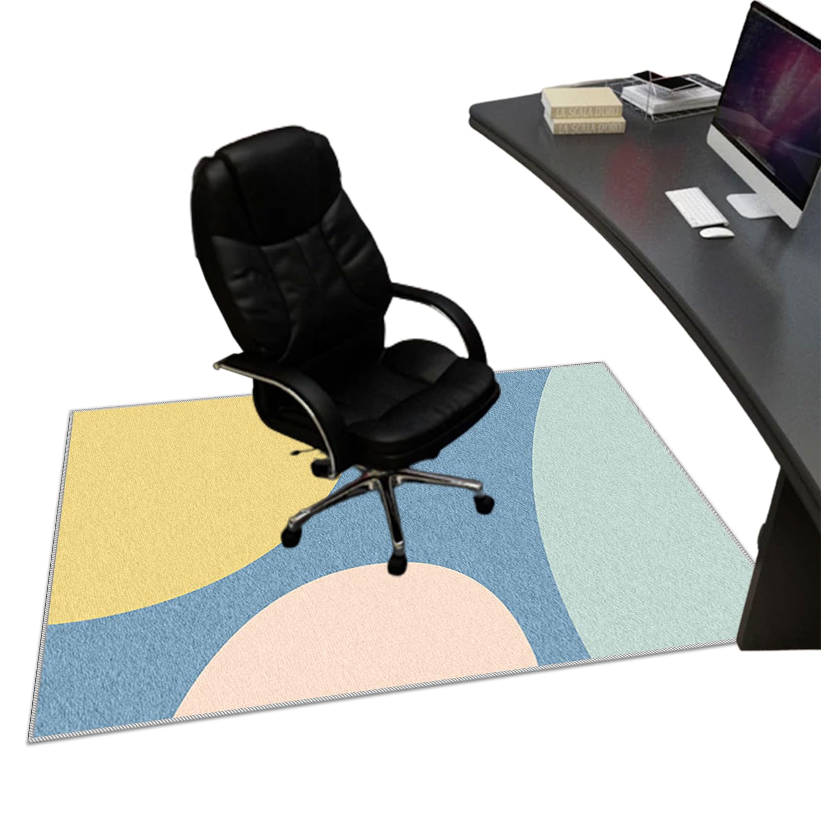 120 x 150 cm Alfombra para Silla de Oficina para Suelos Duros Parquet Laminado y Azulejos Alfombra Gaming Suelo, Alfombrilla Protector Suelo Silla Ruedas, Alfombras de Escritorio