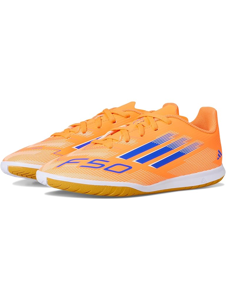 Orange adidas F50 Club Indoor Cleats (Little Kid/Big Kid)