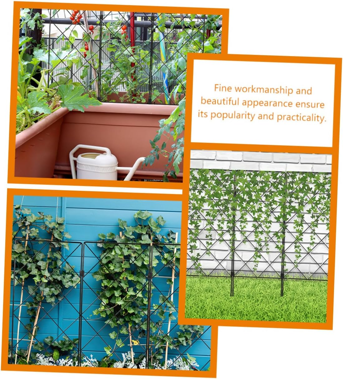 2pcs Plant Climbing Frame Garden Trellis for Support of Climbing Plants Sturdy Structure for Tomatoes Peas and Vines