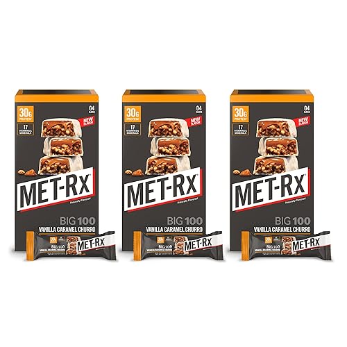MET-Rx Big 100 barras de proteínas colosales, ideales como reemplazo de comidas saludables, aperitivos y ayuda a apoyar la energía, sin gluten, disponible en Yaxa Colombia