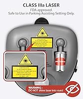 Vista 5 de Fosmon, Sistema de Guía de Asistencia de Estacionamiento de Garaje de Ángulo Más Amplio con Láser Dual, Sensor de Estacionamiento Ajustable de 360