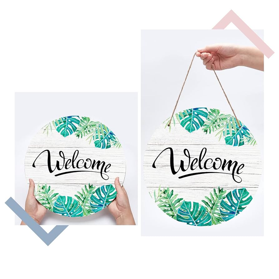 Amazon.co.jp: SUPERDANT WELCOMEウェルカムボード 玄関 木製