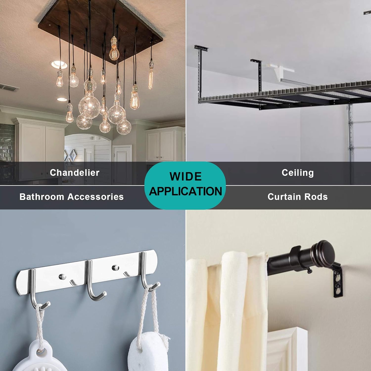 Tech Deals 🔥 RIFAA Self Drilling Drywall Anchors and Screws Kit of 40 Pieces - Wall Anchors Holds 50 Lbs - Install Hardware - Mount and Hang from Drywall and Doors