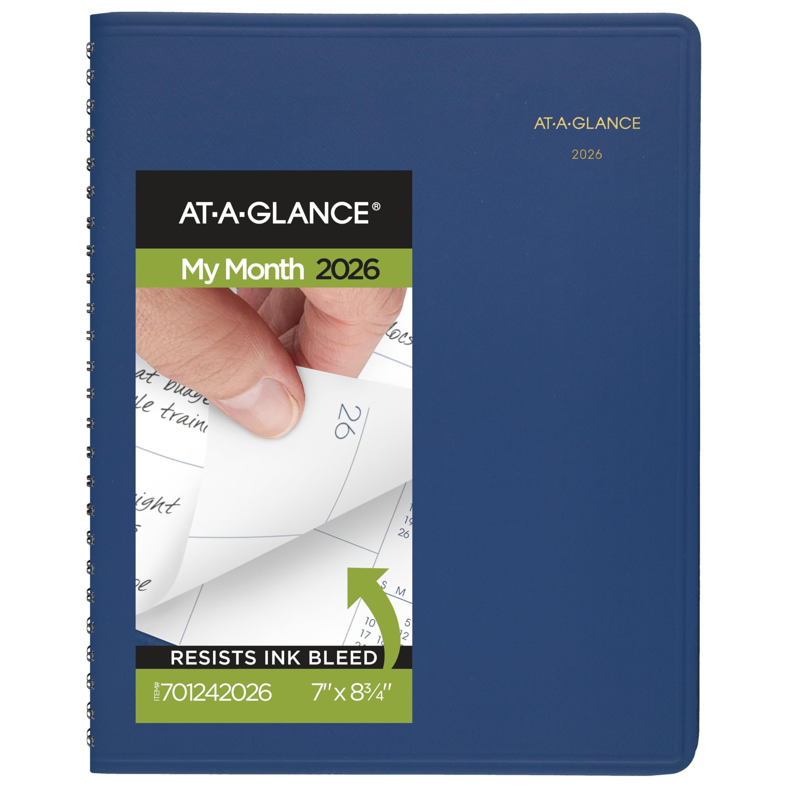 AT-A-GLANCE 2026 Planner, Monthly, 7" x 8.75", Medium, Blue (701242026)
