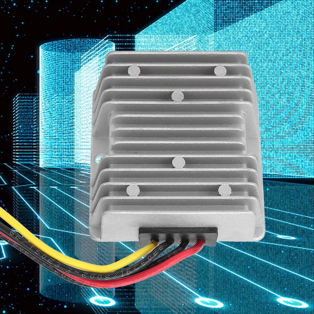 Convertitore CC-CC 24V 36V 48V a 24V 20A 480W, Riduttore di Tensione per Solare e Illuminazione LED con Adattatore CA, Regolatore di Potenza Modulo Riduzione Tensione per Impianti Fotovoltaici e Luci