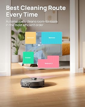 3i P10 Ultra Robot Vacuum and Mop Combo, 18000Pa Suction, 140F Hot Water Self-Cleaning, Auto-Extending Edge Mopping, Self-Emptying, Auto-Extending Edge Mopping, TangleCut for Pet Hair,LiDAR Navigation