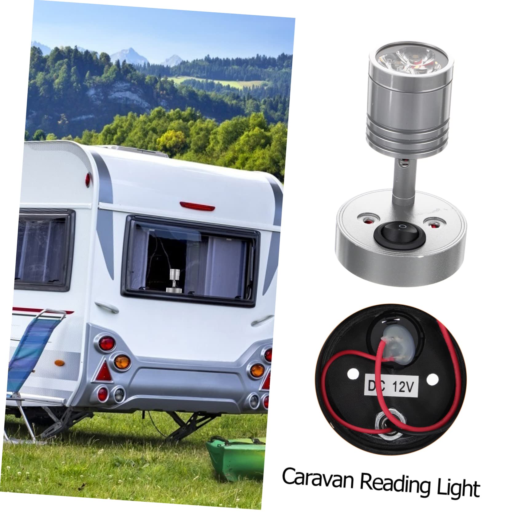 MAGICLULU Lampada LED 3W per RV e Campeggio Distribuzione Omogenea della Luce in Alluminio Anticorrosione