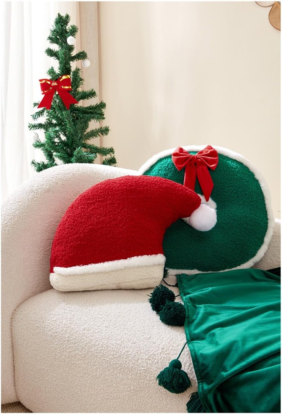 愛らしいぬいぐるみのクリスマスツリーのおもちゃ、ふわふわで柔らかく、快適で心地よい | 誕生日、クリスマス、バレンタインデーのギフト