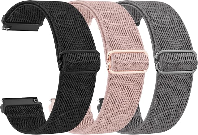 Bandes de montres intelligentes Gloryfit, 22mm Bandes de surveillance pour GloryFit T80 T70 T60 T50 P99 P98 Smartwatch, Bracelet de rechange de bracelets en nylon élastique extensible pour Gloryfit