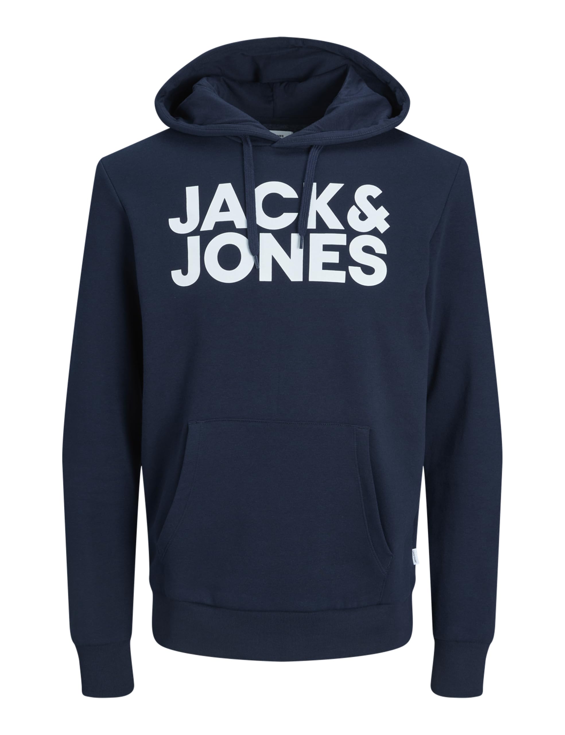 JACK & JONES Hoodie Herren Regular Fit JJEADRIAN Kapuzenpullover Pullover Sweater Print Schwarz Grau Grün Braun Beige Blau S M L XL XXL 3XL 4XL 5XL 6XL 7XL 8XL - 2