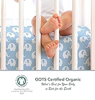 Vista 91 de Las sábanas bajeras de colchón 100% algodón orgánico se ajustan y son compatibles con Graco Pack n Play, Babyletto, Pamo Babe, Baby Trend y muchos