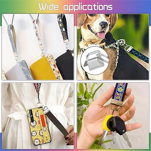 Miniatura 3 de Juego de accesorios de llavero de 8 colores para llavero, llavero y fabricación de llaveros