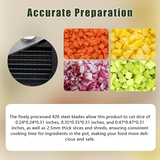 Cortadora de verduras 3 en 1, 110 V, pesada, multifuncional, eléctrica miniatura 3