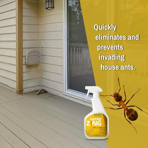 Ant & Roach Killer 11 oz Indoors and Outdoors, Ant Spray for Home, Ants Repellent for House, Fast Kill, Prevents for Weeks, Also Kills Roaches Spiders Centipedes