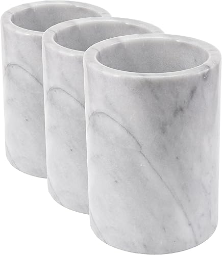 Miniatura 8 de Creative Home Barro multifuncional de mármol champán natural 5 pulgadas de diámetro x 7 pulgadas de alto color beige