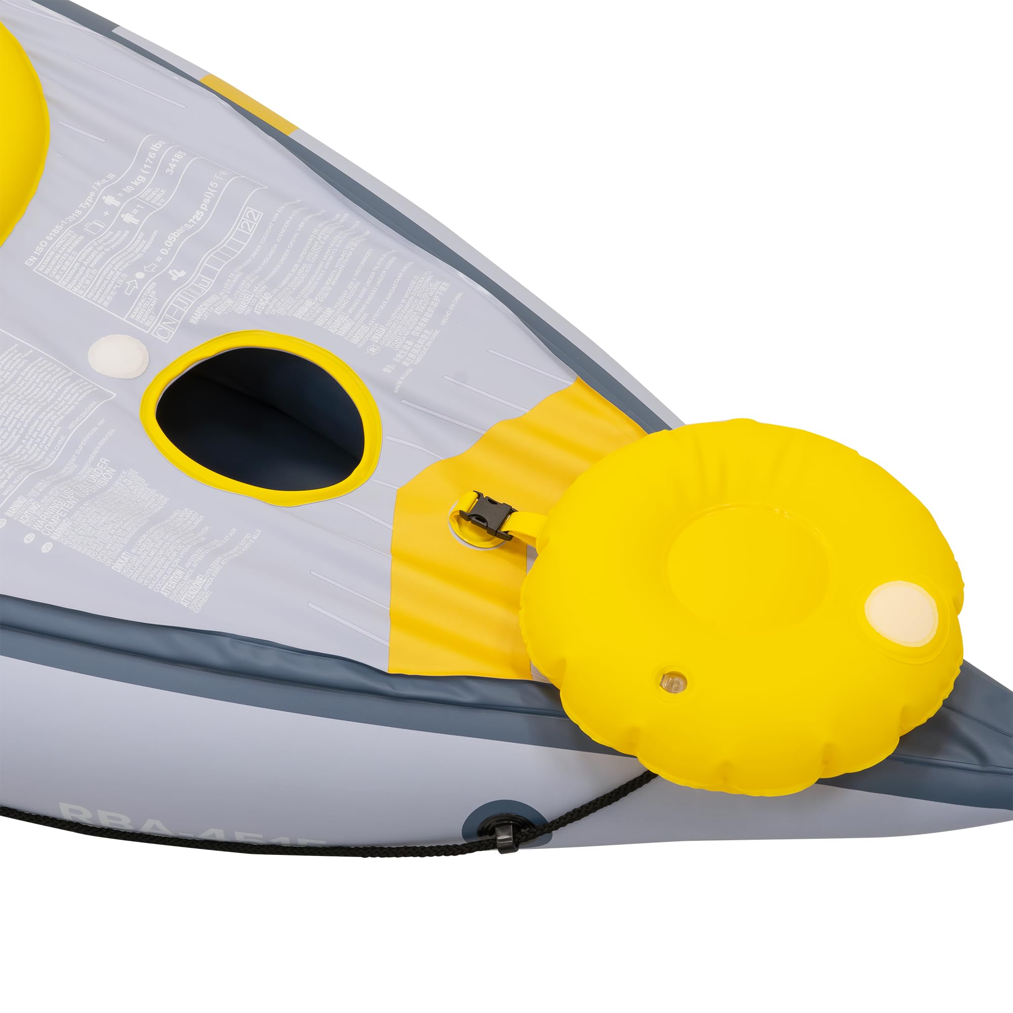 Rebel Electro Kayak Inflable 282x90 Paddle Bomba Asiento RBA-4515