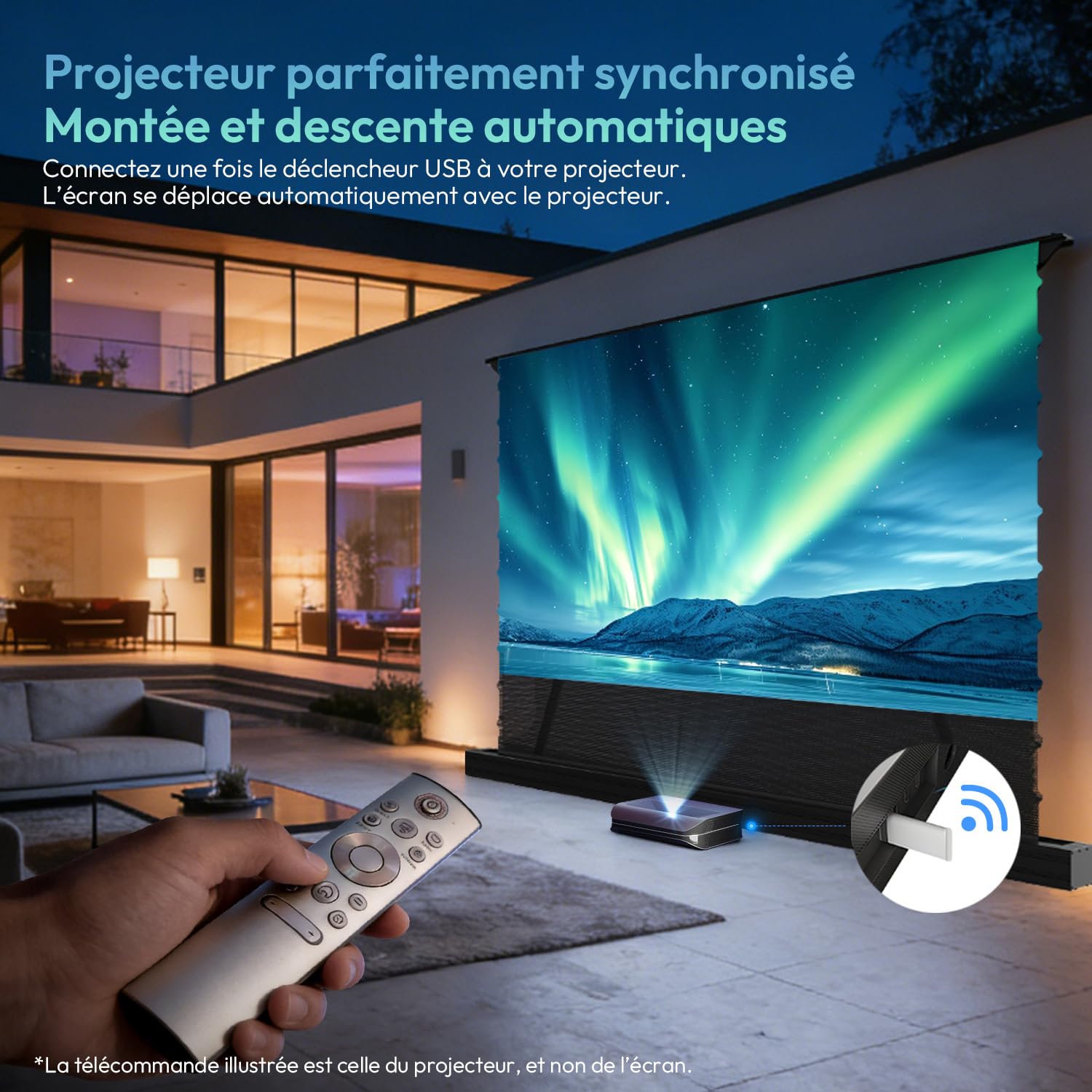 Écran Projecteur ALR Motorisé Sol UST/Standard 100 Pouces