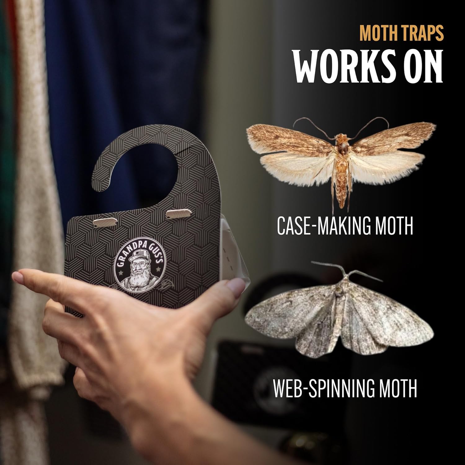 Best Moth Traps - Grandpa Gus's Clothes Moth Traps, Pack of 6 Review