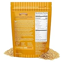 Vista 2 de Copos de levadura nutricional Sari Foods Company Natural no fortificados, 8 onzas