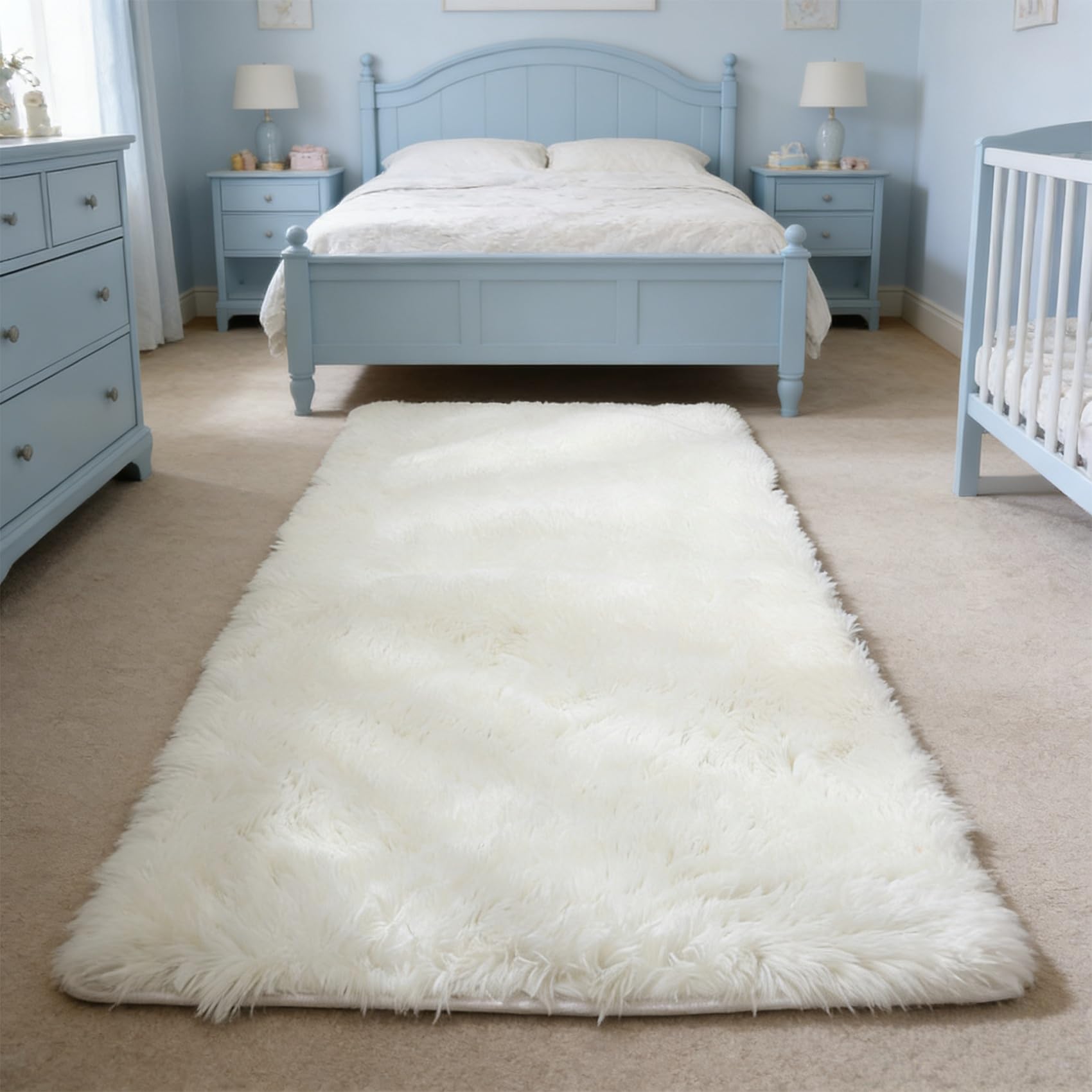 Tapis antidérapant et facile à entretenir pour salon
