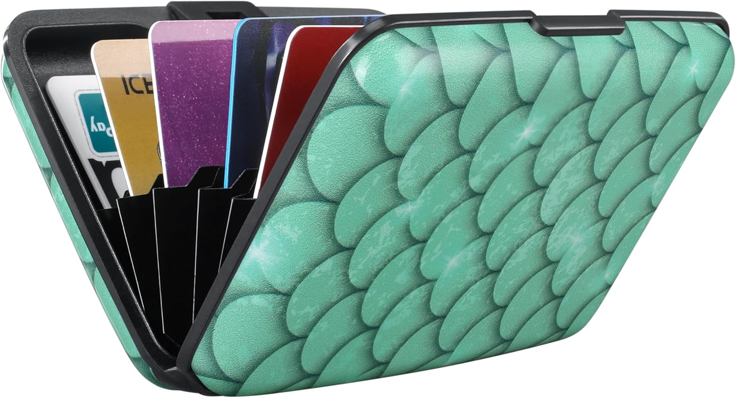 ELFISH RFID Aluminum Wallet Credit Card Protector Case Holder for Men Women