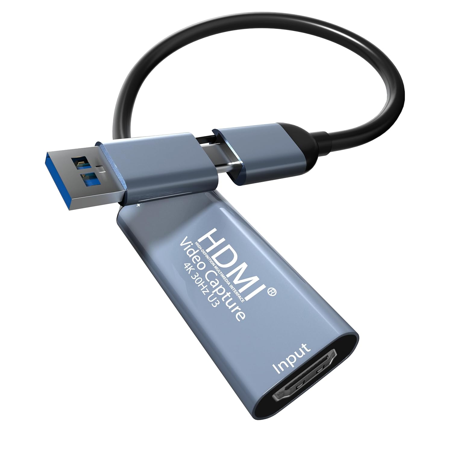 Sounce HDMI Capture Card with USB 3.0 Video Capture Card for Gaming, Streaming, Broadcast and Video Recording | Full HD 1080p/ 60FPS Support | Wide Compatibility | HDMI to USB | USB C Capture Card