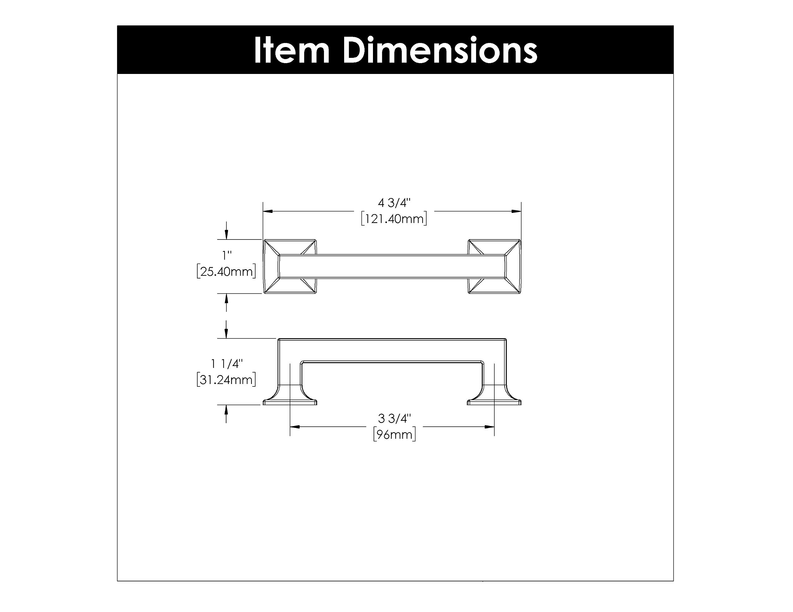Hickory Hardware P3011-SN Studio Collection Cabinet Pull, 3.78-Inch, Satin Nickel, 9.60 cm - Image 4