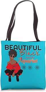 Beautiful Black and AN Aquarius For Women Tote Bag