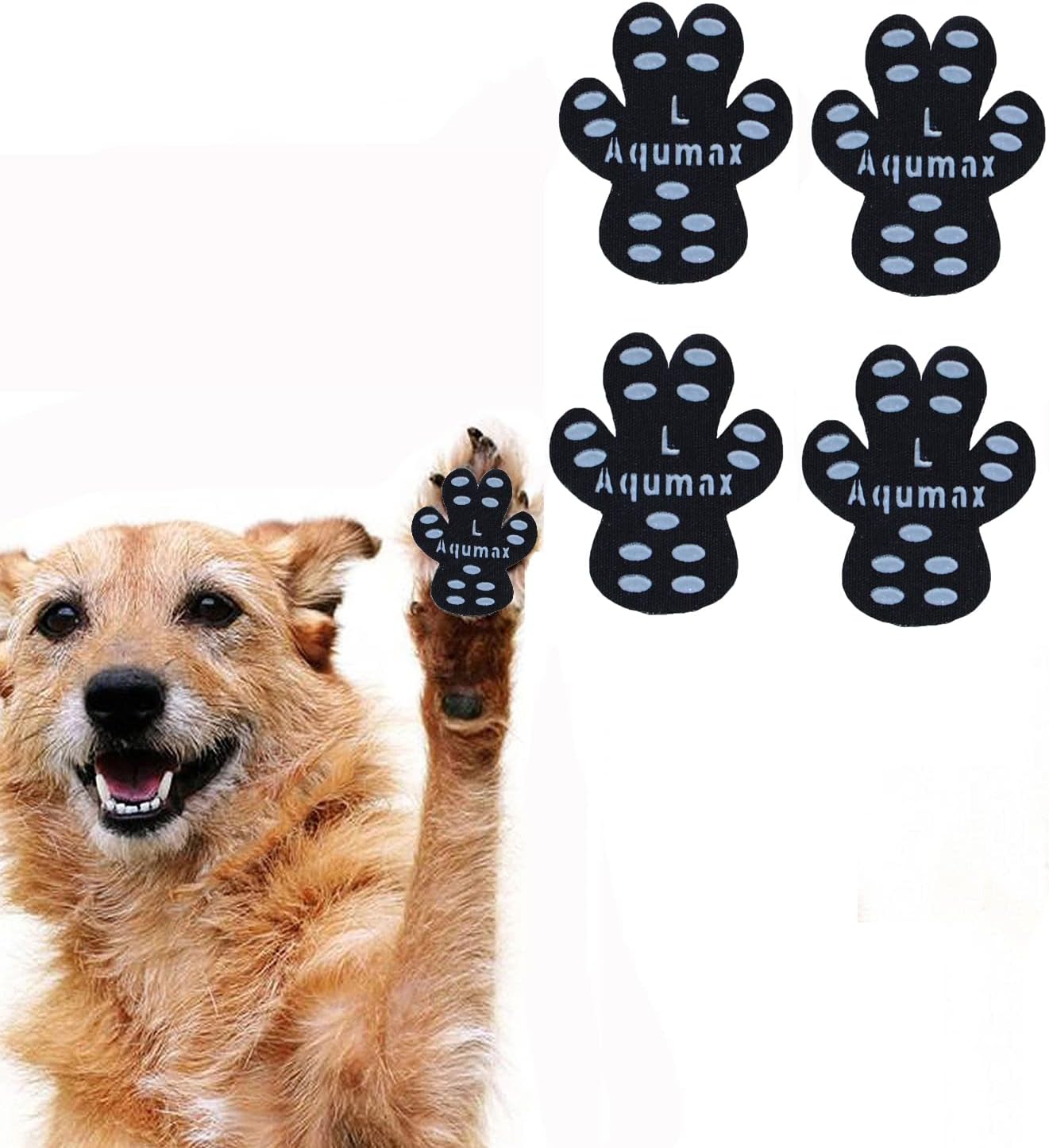 Aqumax Dog Anti Slip Paw Grips Traction Pads,Dog Feet Stickers with