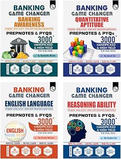 PW Banking Game Changer English Language, Banking Awareness, Reasoning Ability, Quantitative Aptitude Combo Set of 4 Books... Price In India