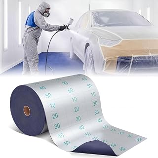 BreezeHug Paint Booth Mat 32 x 118ft Waterproof Garage Flooring Protects Surfaces from Paints Build-up Color Paint Casting Static Dissipative Flooring Water Stain Resistant Floor Runner Blue