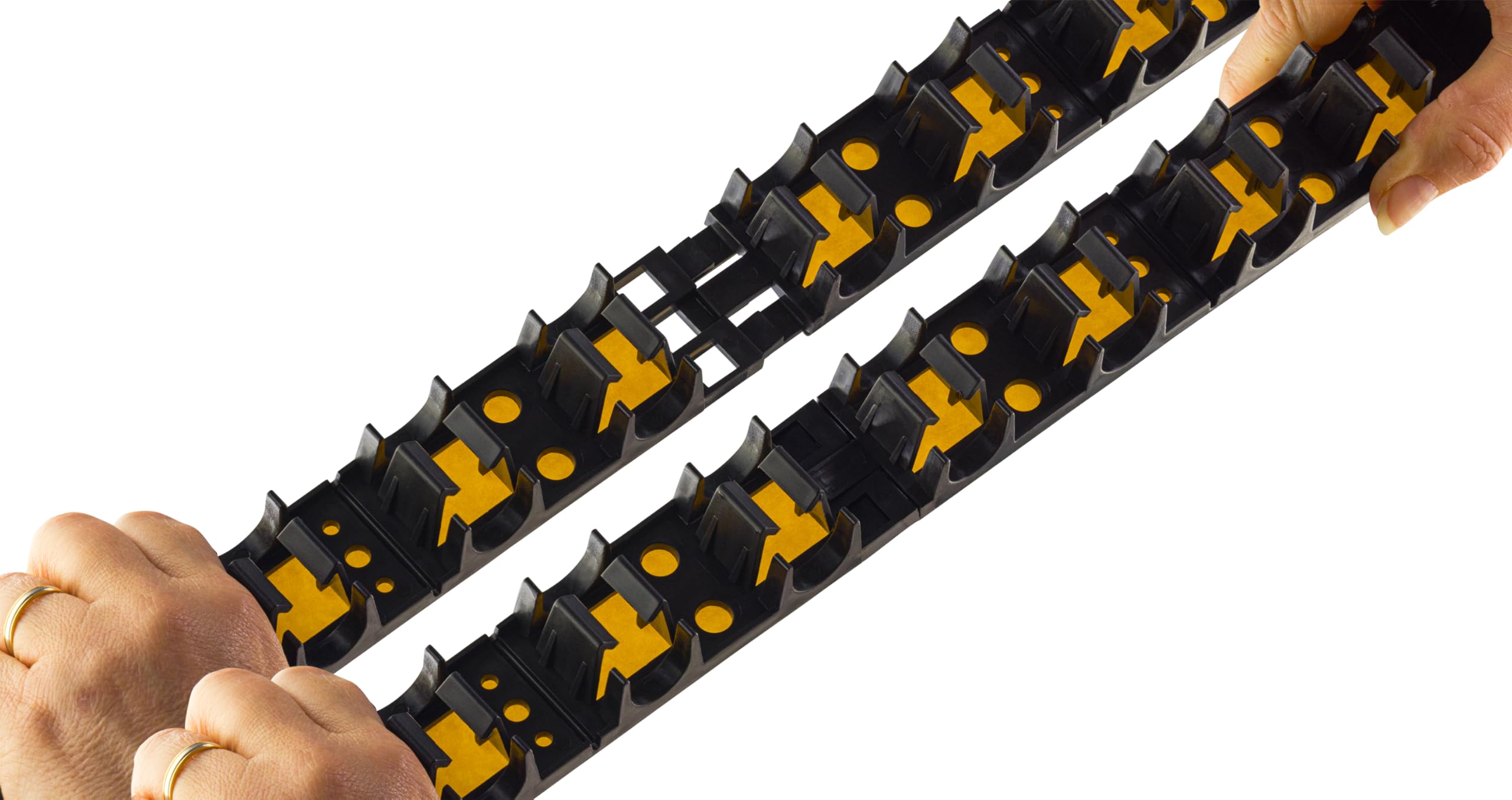 Rail de fixation pour tube plancher chauffant longueur 1 mètre avec adhésif (lot de 100) NOYON & THIEBAULT