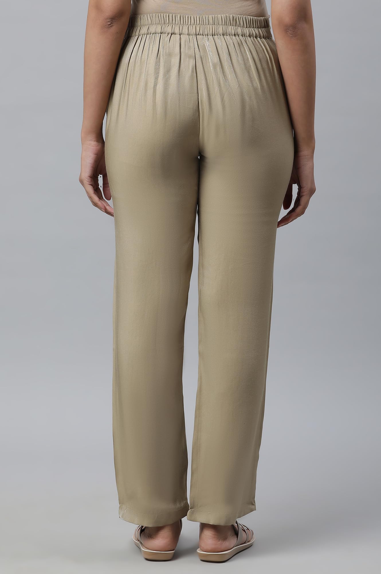 Aurelia Strechable Palazzo - Pantalones de ajuste regular para mujer, longitud hasta el tobillo, pantalones Palazzo de ajuste regular para mujer